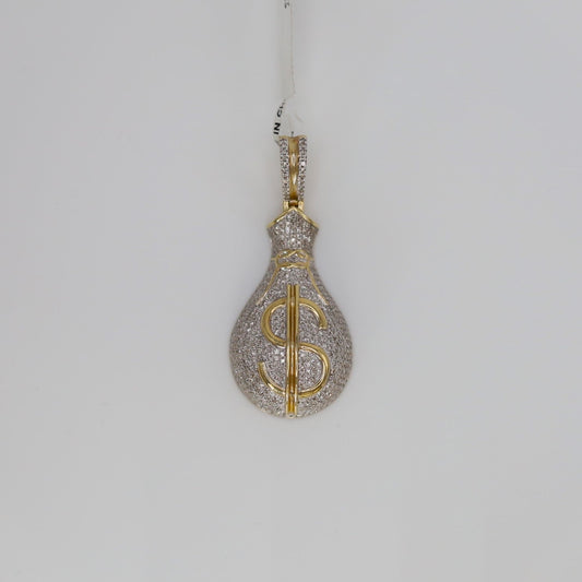 Diamond Money Bag Pendant