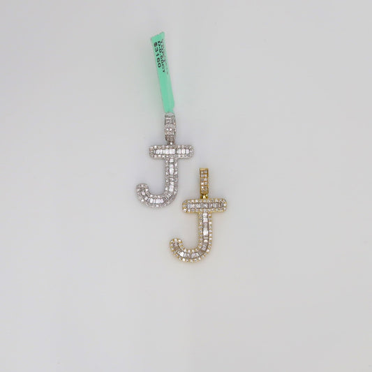 Diamond Letter J Pendant
