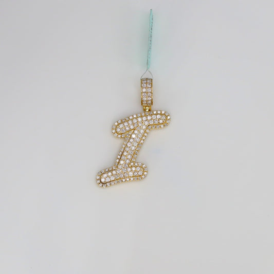 Diamond Letter I Pendant