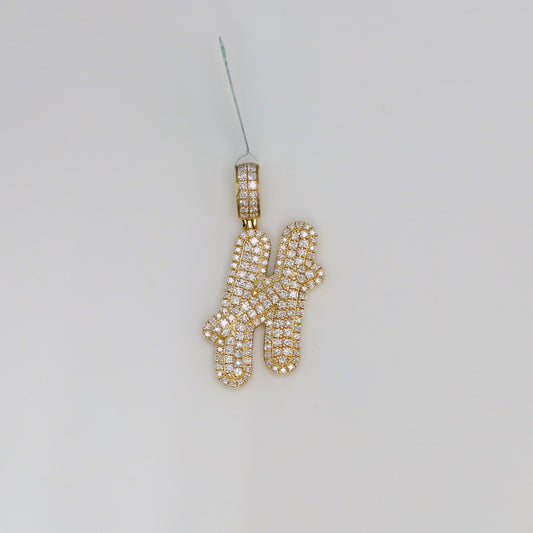 Diamond Letter H Pendant