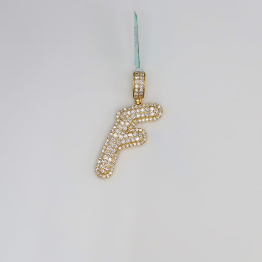 Diamond Letter F Pendant