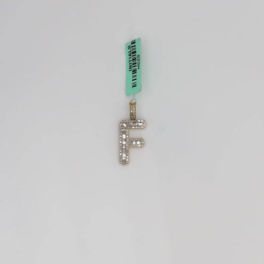 Diamond Letter F Pendant