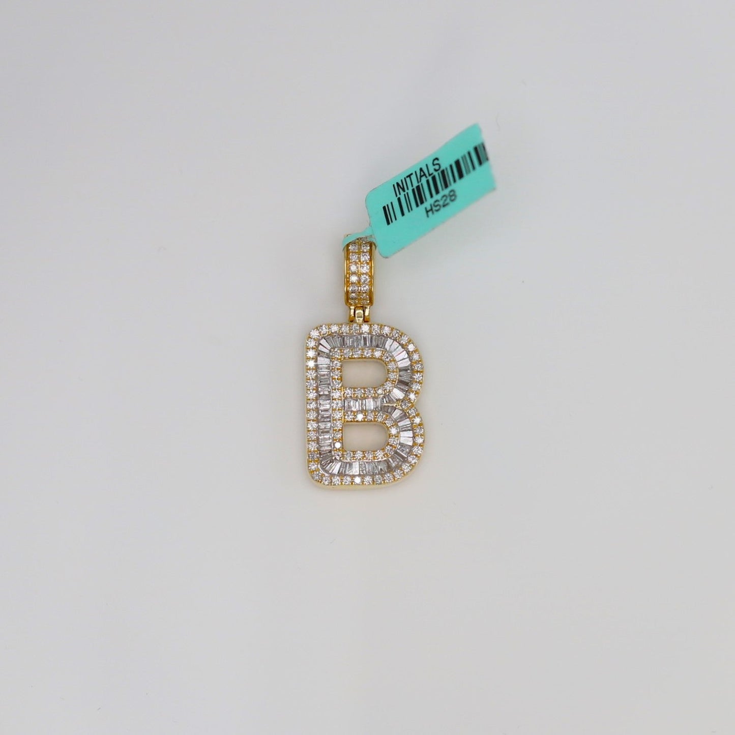 Diamond Letter B Pendant