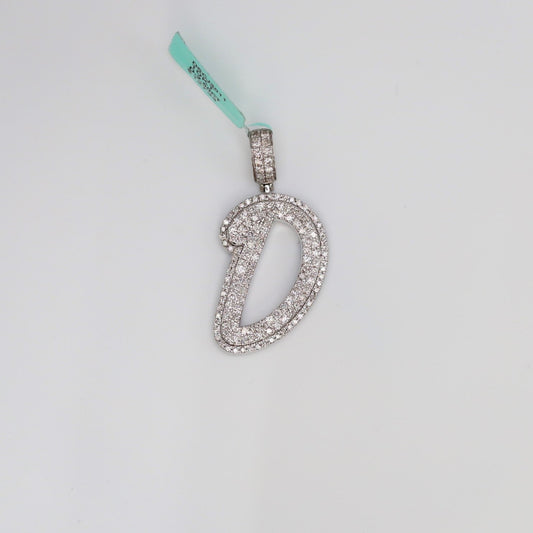 Diamond Letter D Pendant