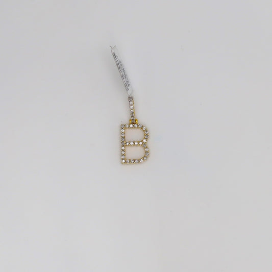 Diamond Letter B Pendant