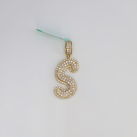 Diamond Letter S Pendant