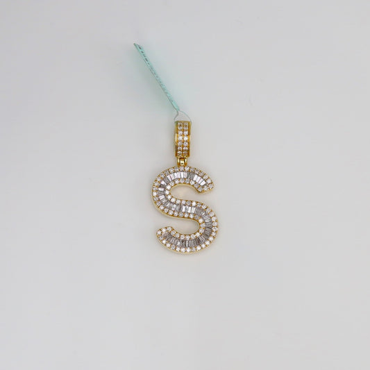 Diamond Letter S Pendant