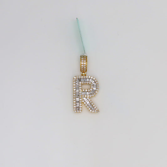 Diamond Letter R Pendant