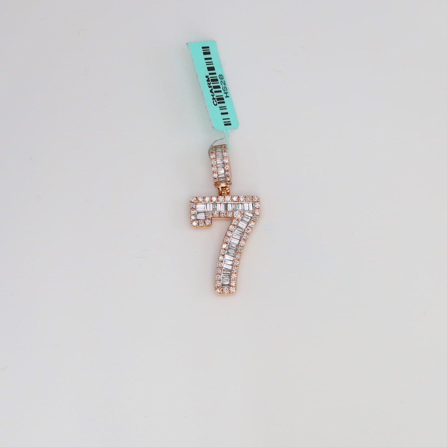 Diamond Number 7 Pendant