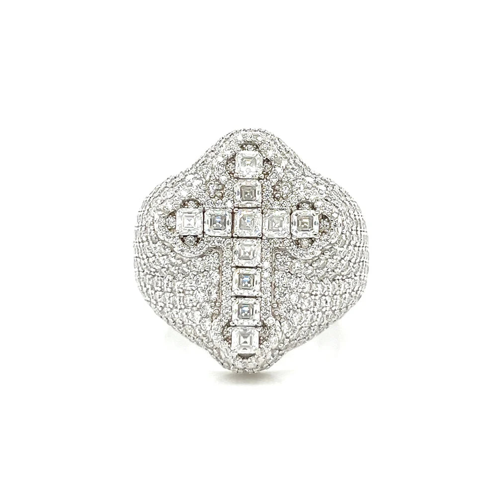 ICE DON CROSS RING