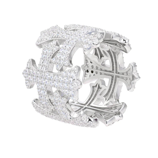 TRIPLE CROSS RING