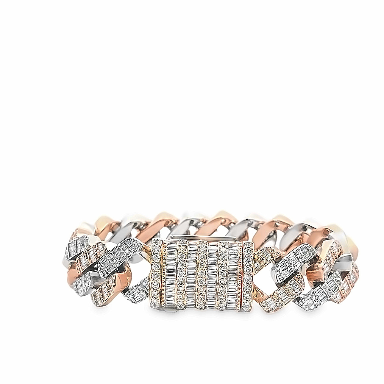 TWO - TONE DIAMOND CUBAN