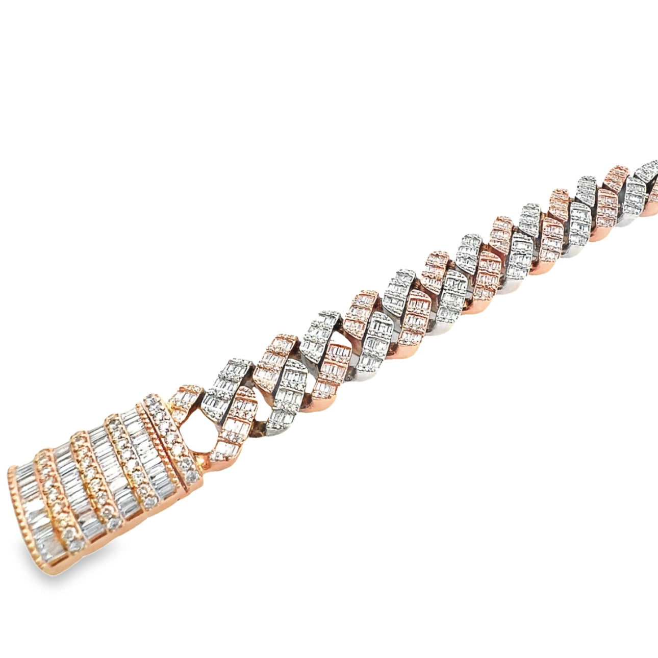 TWO - TONE DIAMOND CUBAN