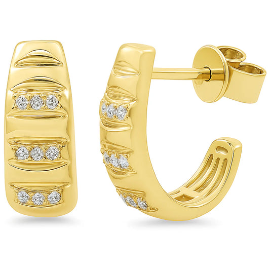CHUNKY HOOP ICE EARRINGS