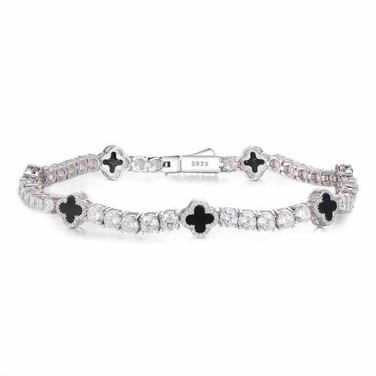 BLACK CLOVER TENNIS BRACELET