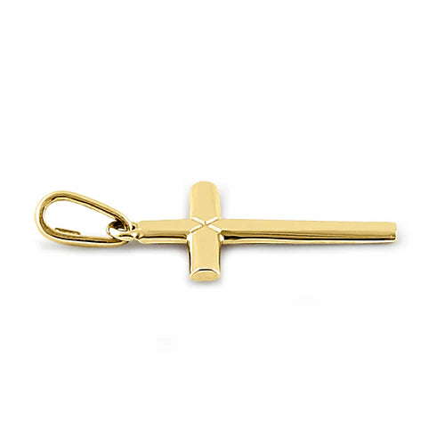 PLAIN GOLD CROSS PENDANT