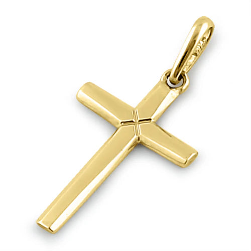 PLAIN GOLD CROSS PENDANT