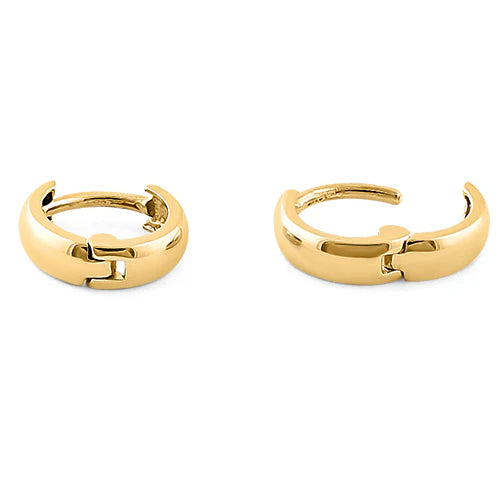 14K SOLID HOOPS