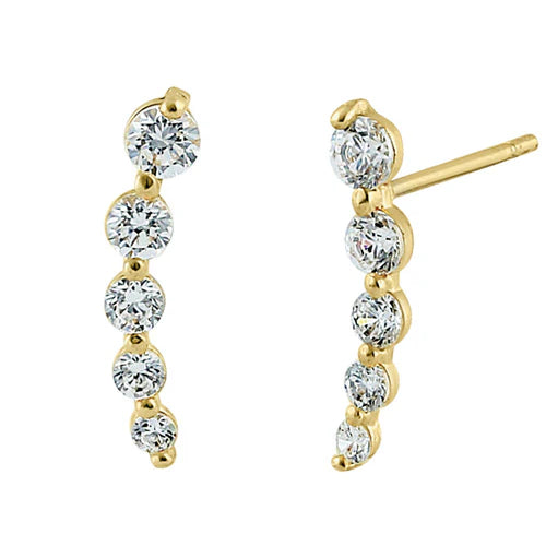 CLEAR ROUND DROPLET STUDS