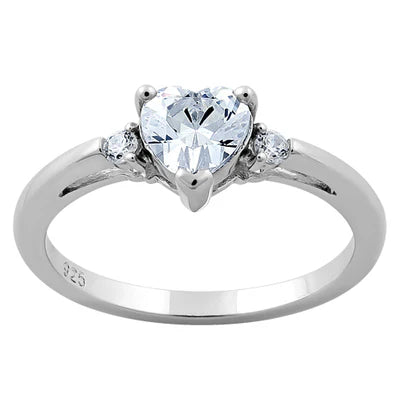 CLEAR HEART PROMISE RING