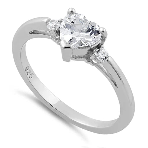 CLEAR HEART PROMISE RING