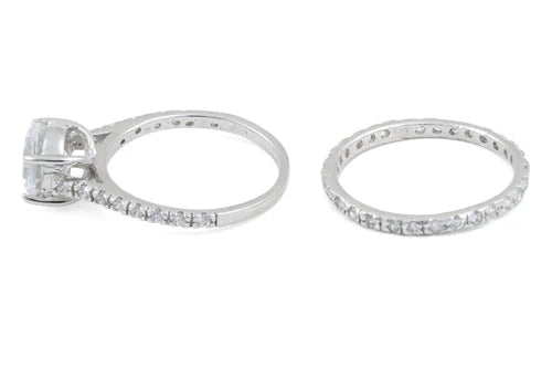 Round Cut Engagement Set CZ Ring
