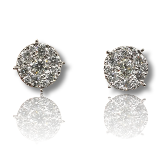 Cluster Diamond Earring