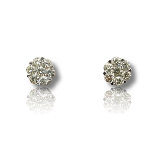 Cluster Diamond Earring