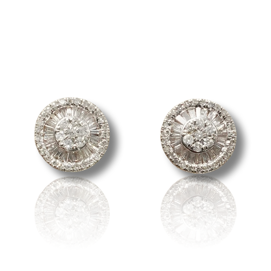 CIRCLE DIAMOND EARRINGS