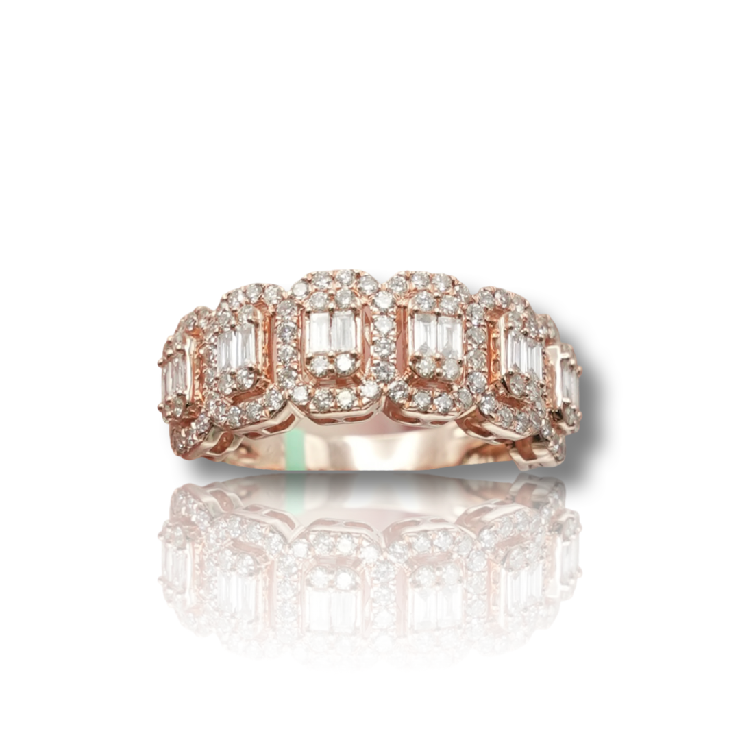 Men's Baguette Diamond Band