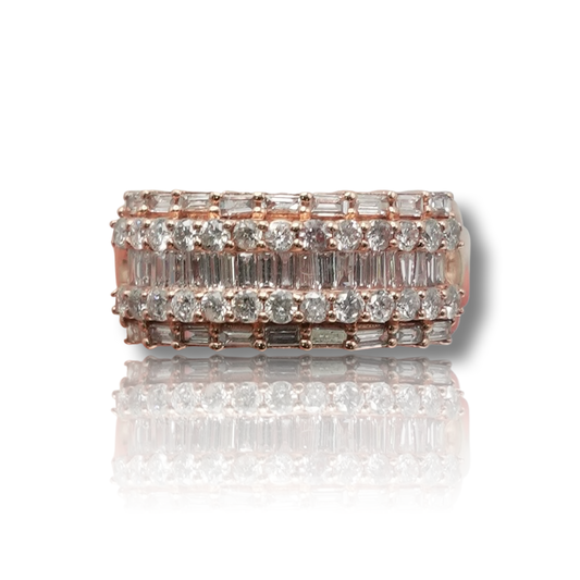 Men's Baguette Diamond Band
