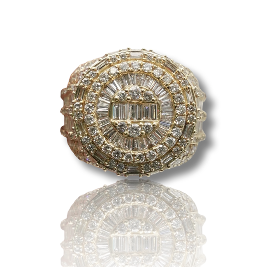 Baguette Circle Diamond Ring