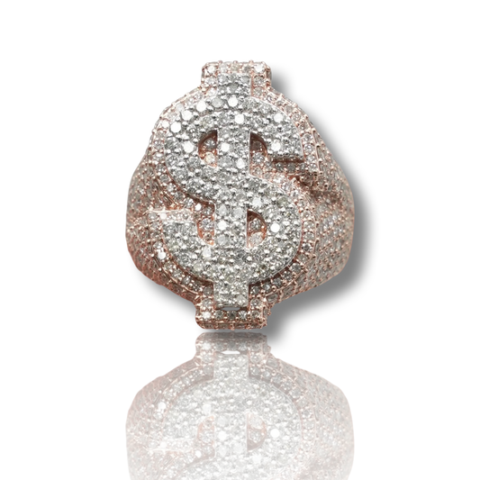 Dollar ($) Sign Diamond Ring