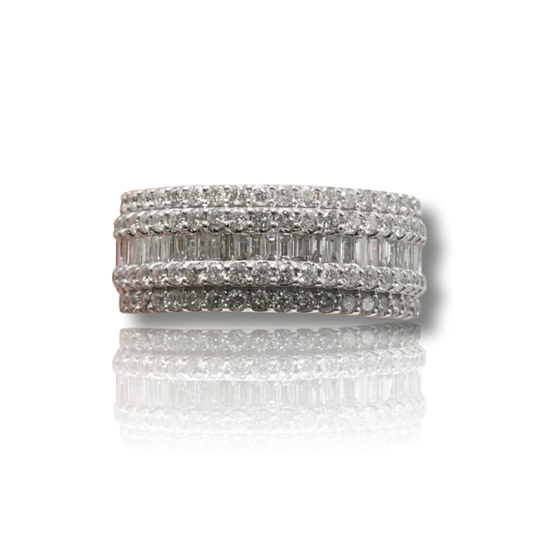 5 Row Diamond Band