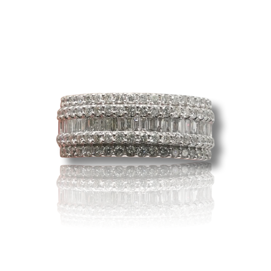 5 Row Diamond Band