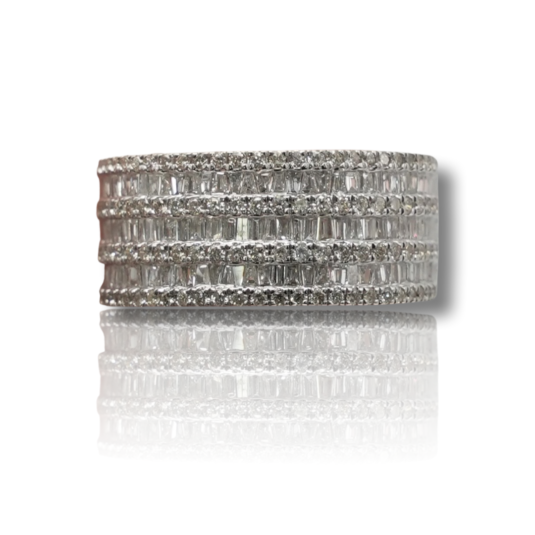 Men's Baguette Diamond Band
