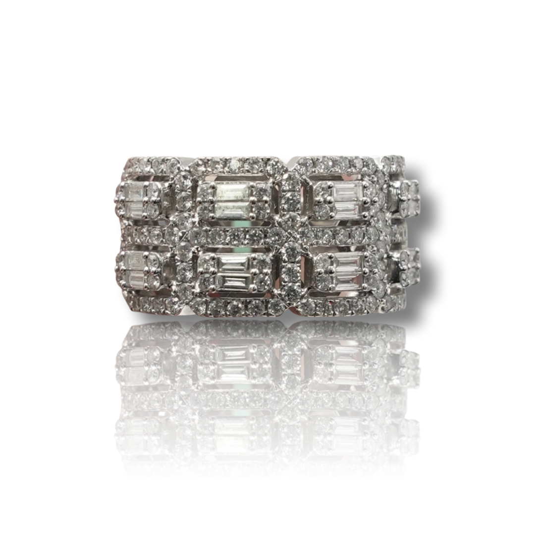 Men's Baguette Diamond Band