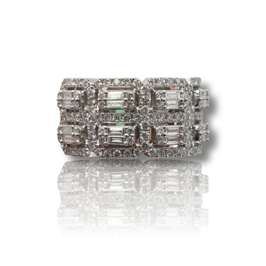 Men's Baguette Diamond Band